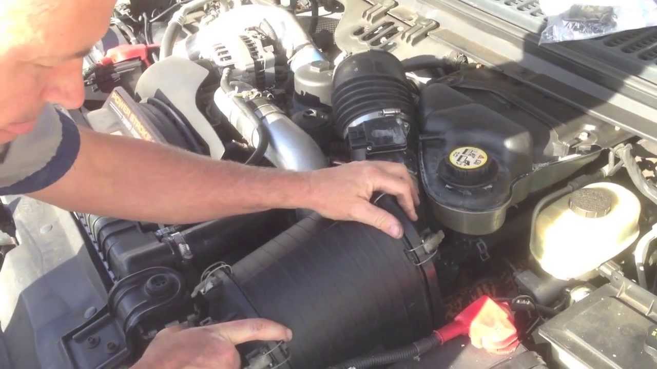Замена воздушного фильтра на 6.0 PowerStroke. F250 F350