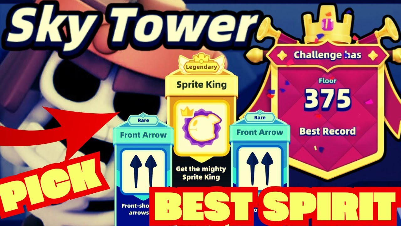 ARCHERO 2: BEST SPIRIT!  PICK THIS SKILLS! SKY TOWER FLOOR 370-375! TIPS AND MY WAY!