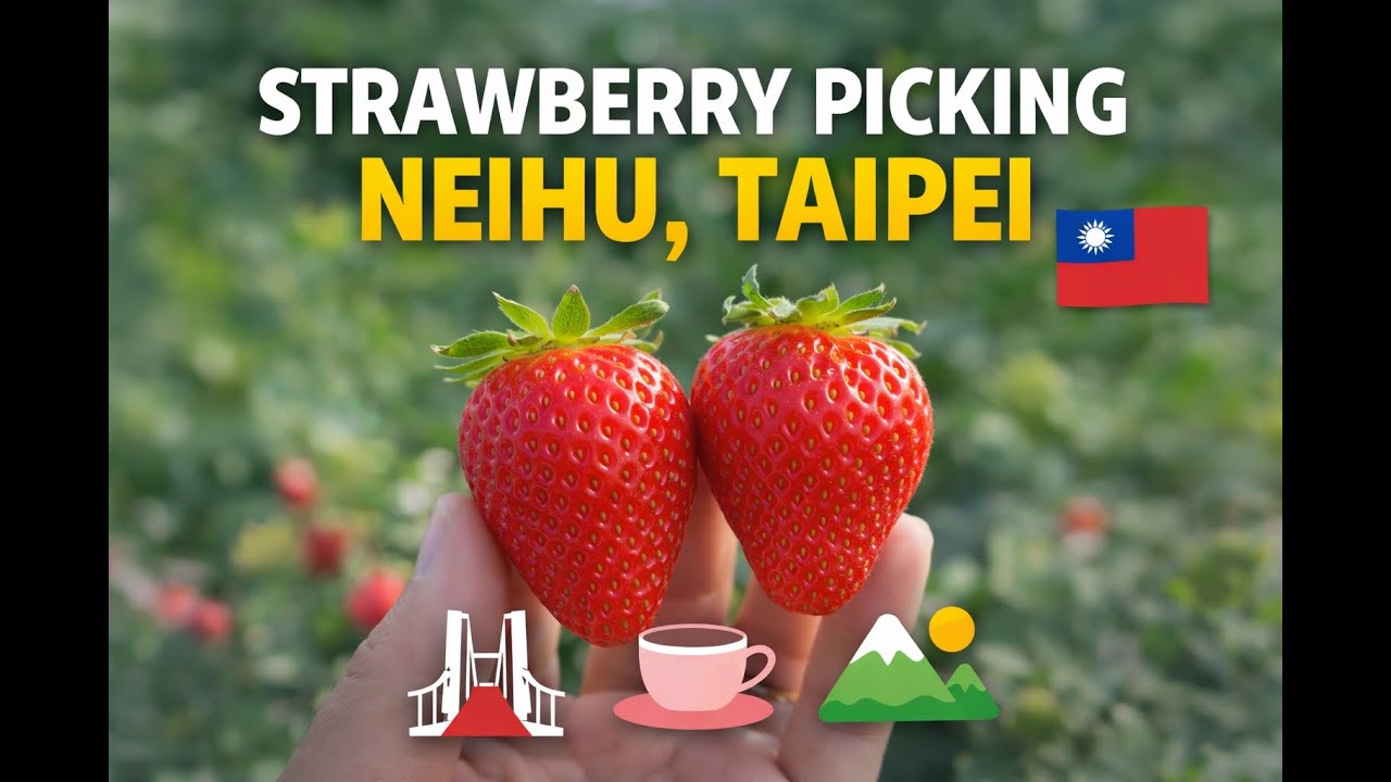 Strawberry Picking in Neihu