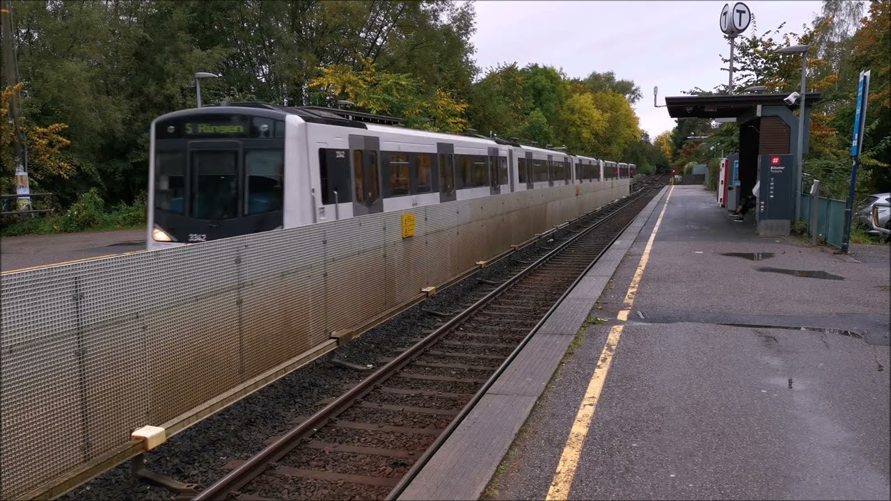 Oslo-Viken T-bane - Linje 3STO-3MO-4-5: Blindern T-banestasjon 9-2019 [4K]