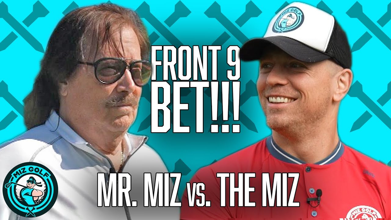 THE MIZ'S DAD CHALLENGES HIM TO A ROUND OF GOLF! Stone Oak Country Club - Front 9 | Miz Golf