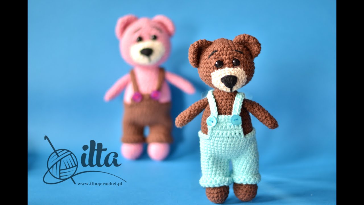 Jak zrobić szydełkiem misia w spodenkach - ilta4crochet