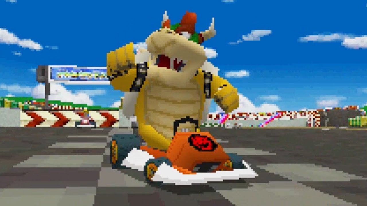 Mario Kart DS - 100cc Shell Cup Grand Prix (Bowser Gameplay)