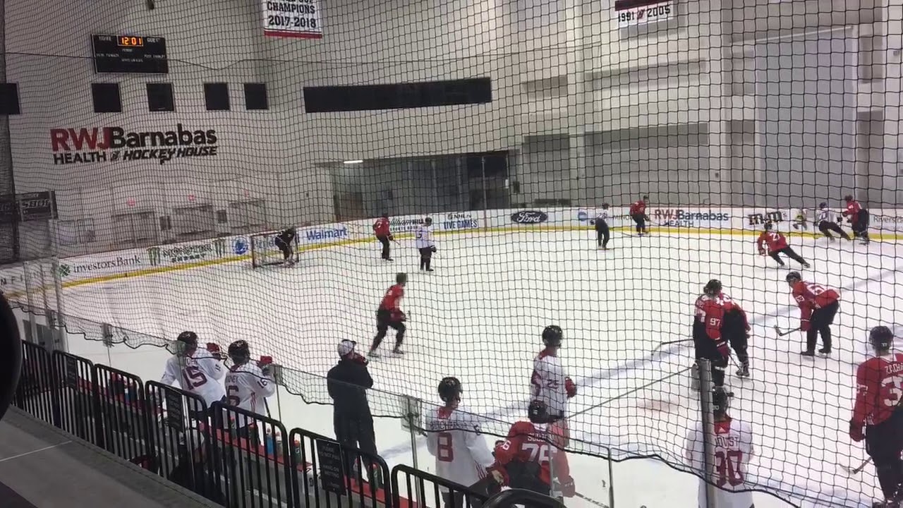 Devils&rsquo; Jack Hughes, Taylor Hall work on power play