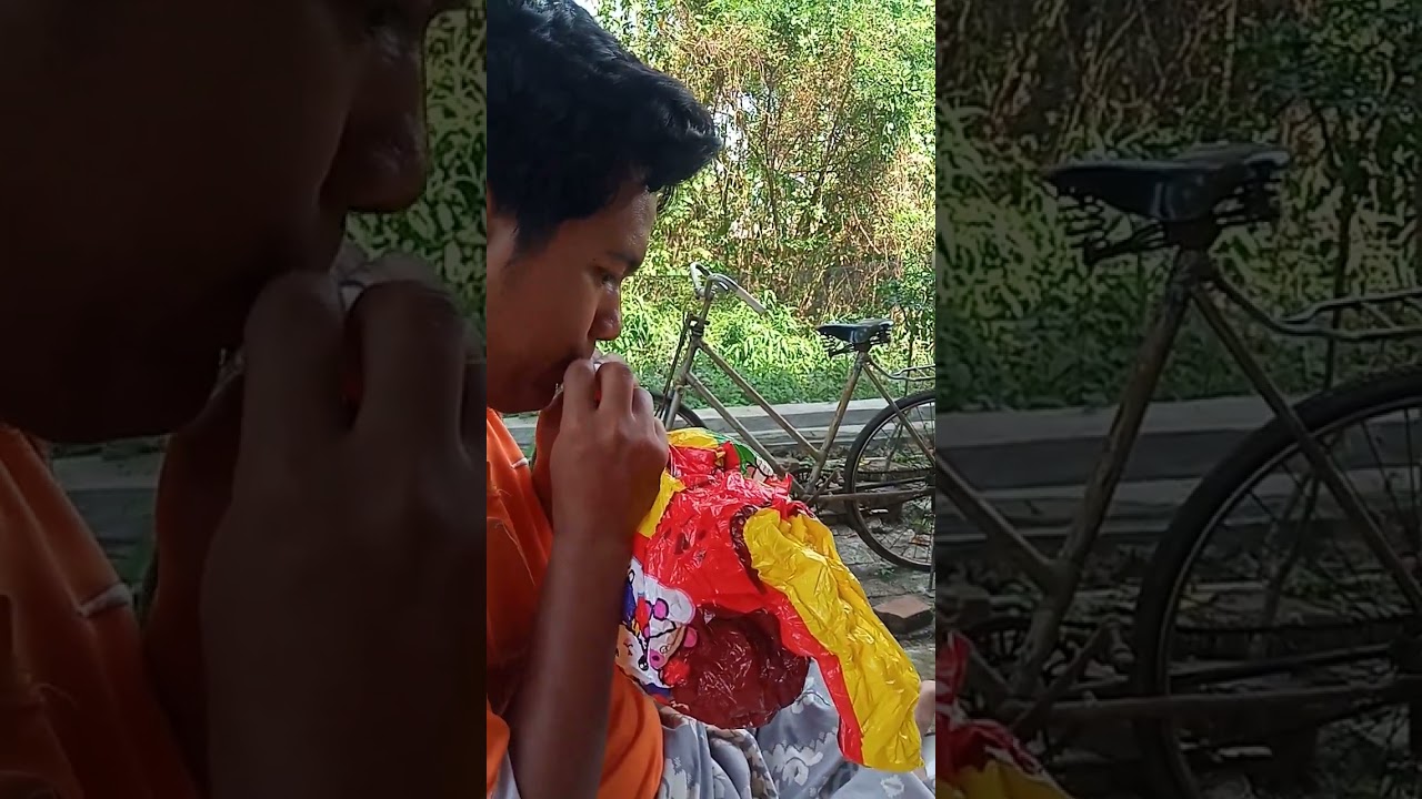 meniup balon dr bekas balon gas #shortsvideo #viral #balonkarakter