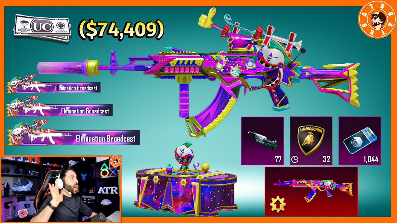 اول سلاح يتطور ب 8 مستويات😱 بقيمة (74,409$) الف شدة😱 وتوزيع شدات للمشاهدين🎁 PUBG MOBILE