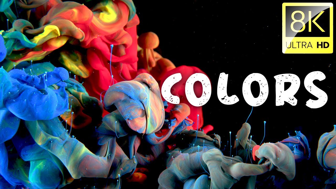 Particle of Colors | Collection in 8K ULTRA HD (60 FPS) | Satisfying Film With Calm Music