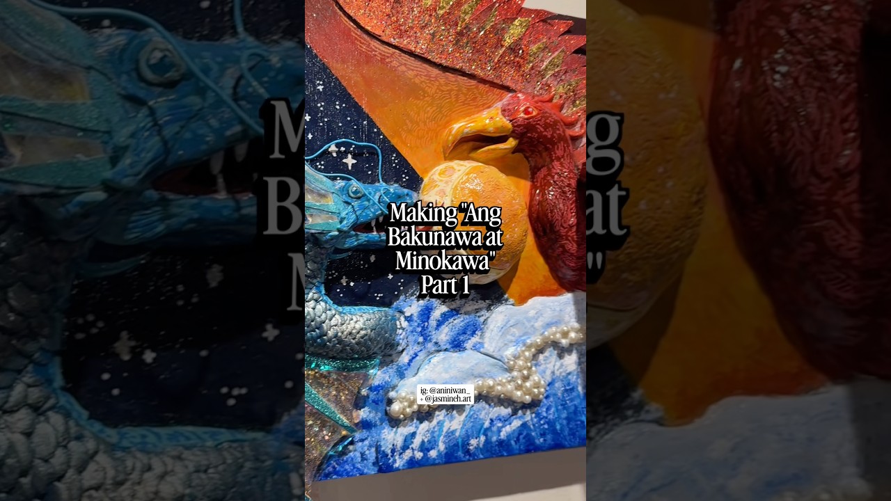 Making Philippine Mythology art (Bakunawa & Minokawa) part 1 