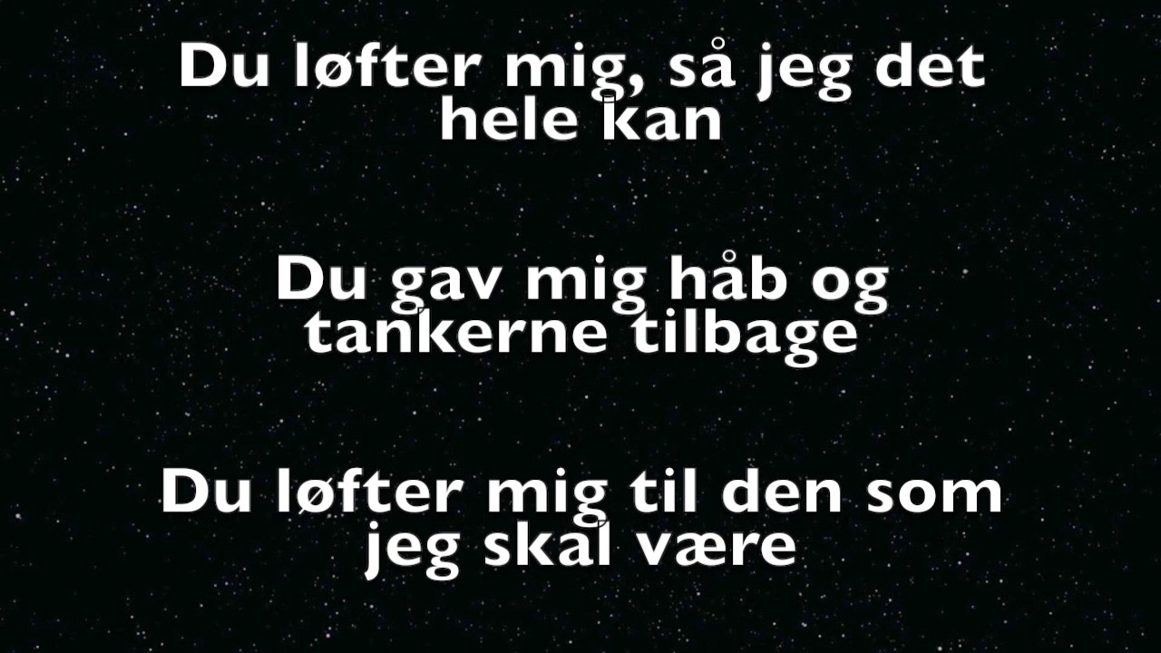 Du løfter mig