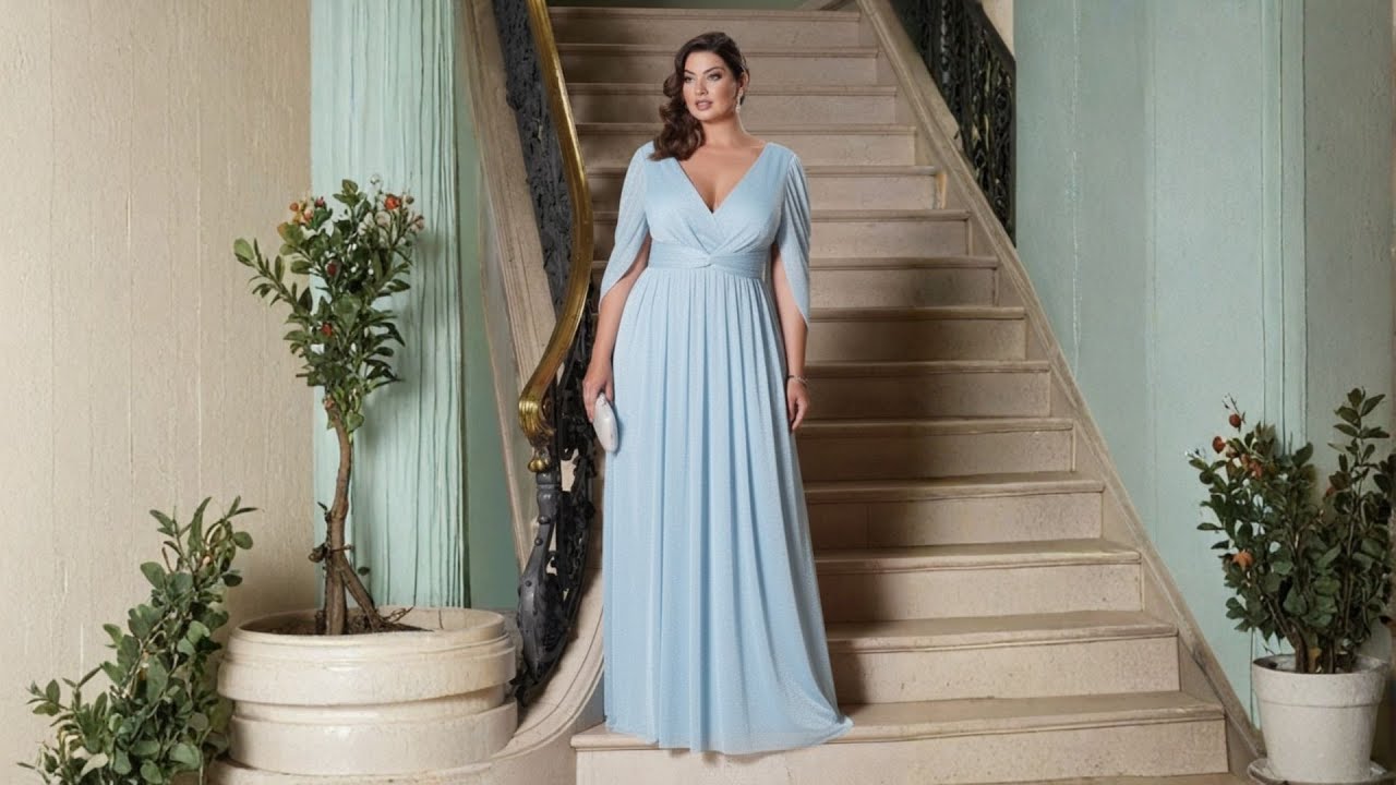 Vestido Plus Size Azul Serenity: Os Melhores Looks para Casamento  Madrinha e Convidada | Moda Maior