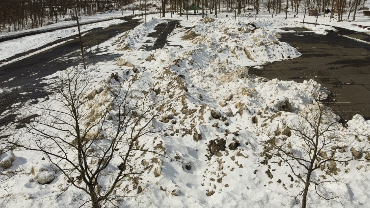 Highway Dept Relocates Snow to Germonds Park