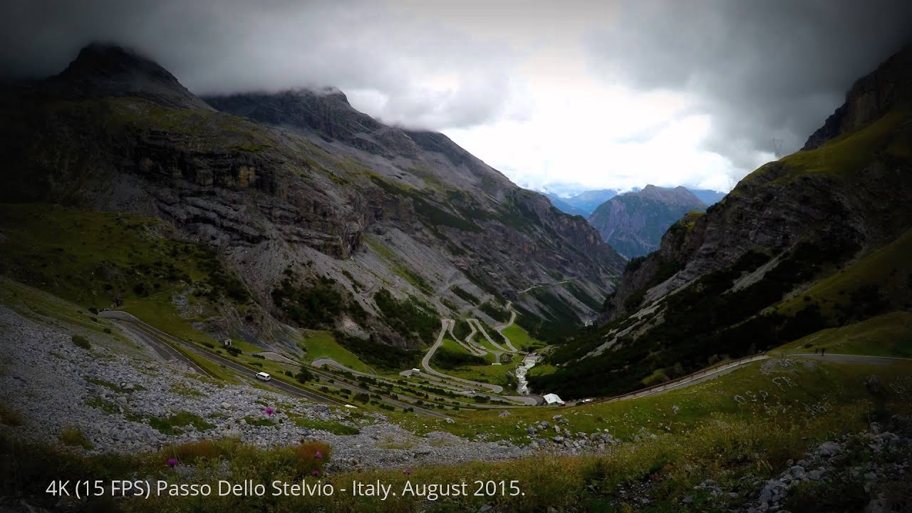 4K (15 FPS) Passo Dello Stelvio - Italy. August 2015.