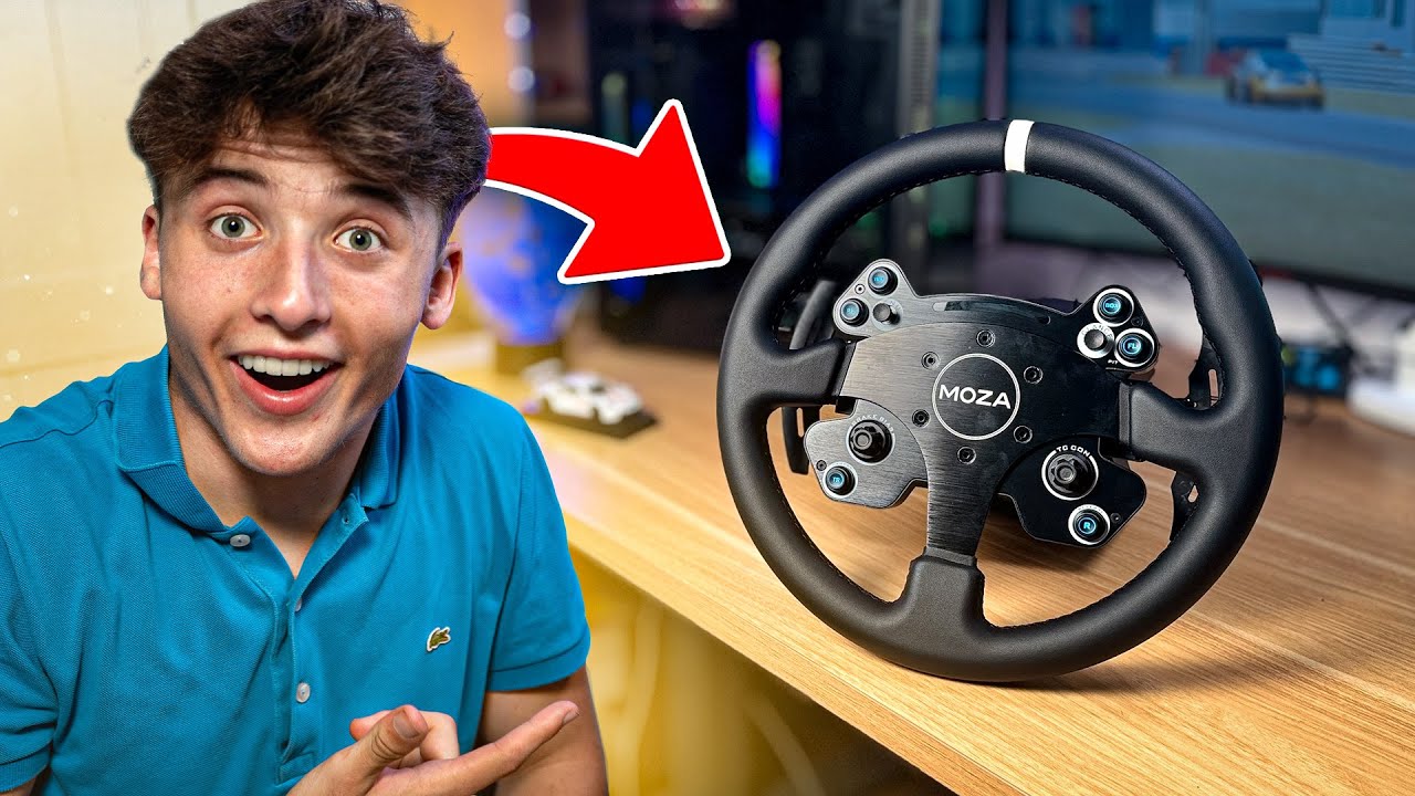 J'ai Recu le MEILLEUR VOLANT du MONDE 😳 Test Moza R12 bundle (incroyable 😍)