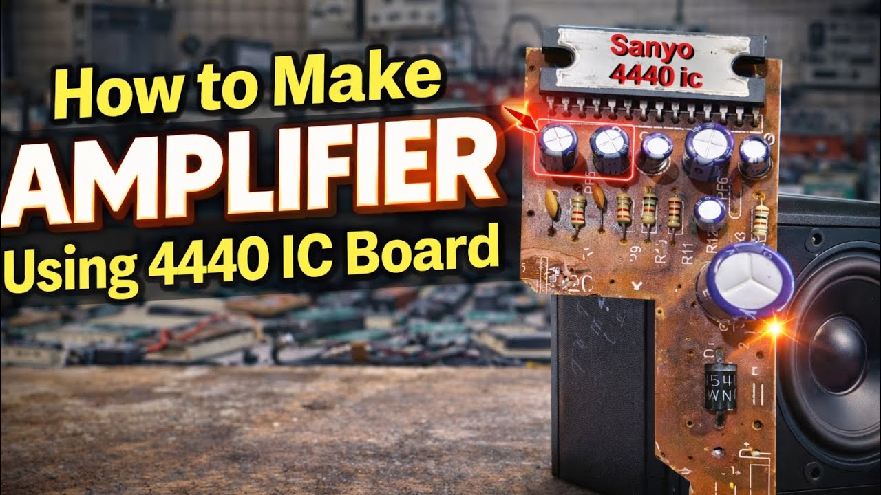 how to make amplifier using 4440 ic 