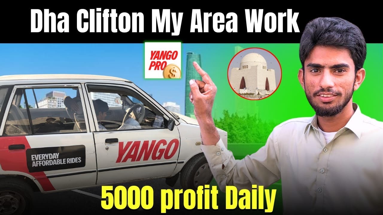 My Area Dha Clifton 10 hour Work 5000 profit || Yango Car earning ||