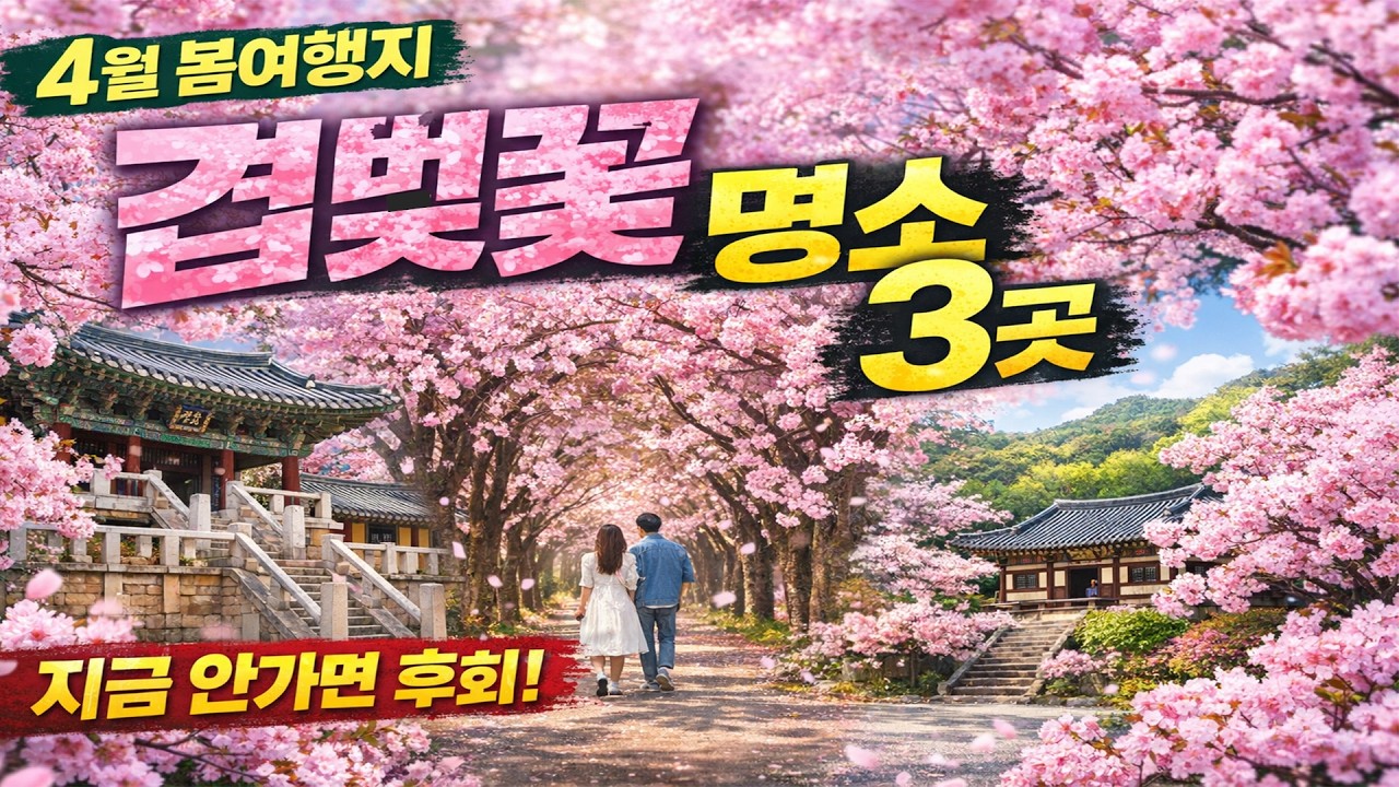 지금이 가장 아름다운 26년 겹벚꽃명소 베스트3. 놓치면 후회활 명소 지금 확인하세요,  봄여행지 추천, 국내봄추천여행지, 4월가볼만한곳, 4월여행지추천