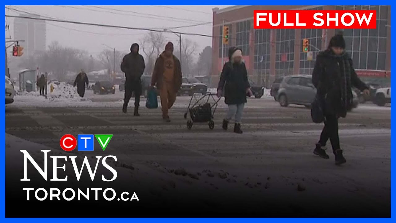 Toronto and neighbouring areas hit with 10 cm of snow | CTV News Toronto at Noon for Jan. 21