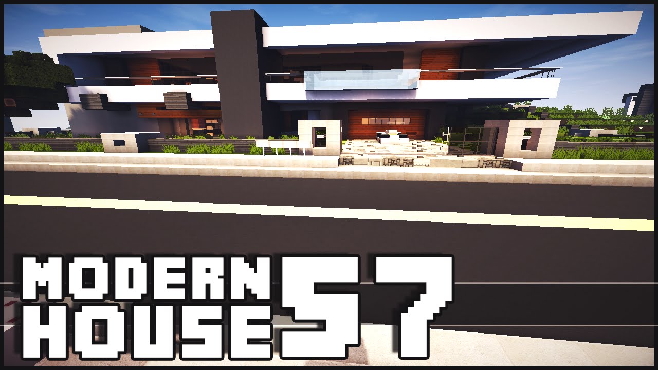 Minecraft - Modern House 57 w/ Shark Tank & Nutella Panic Room!