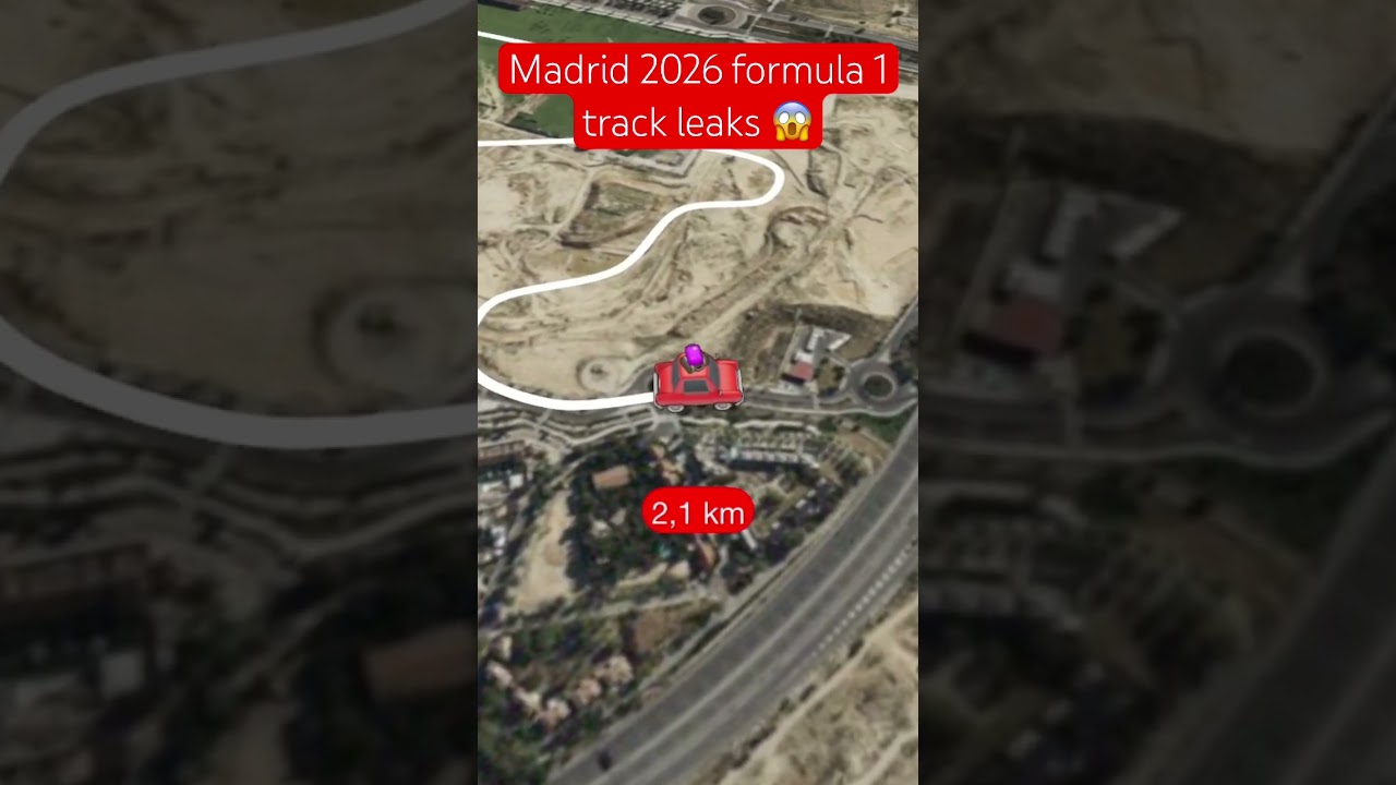 MADRID F1 Track leak 2026 #f1 #madrid #viral #shorts #spain #formula1