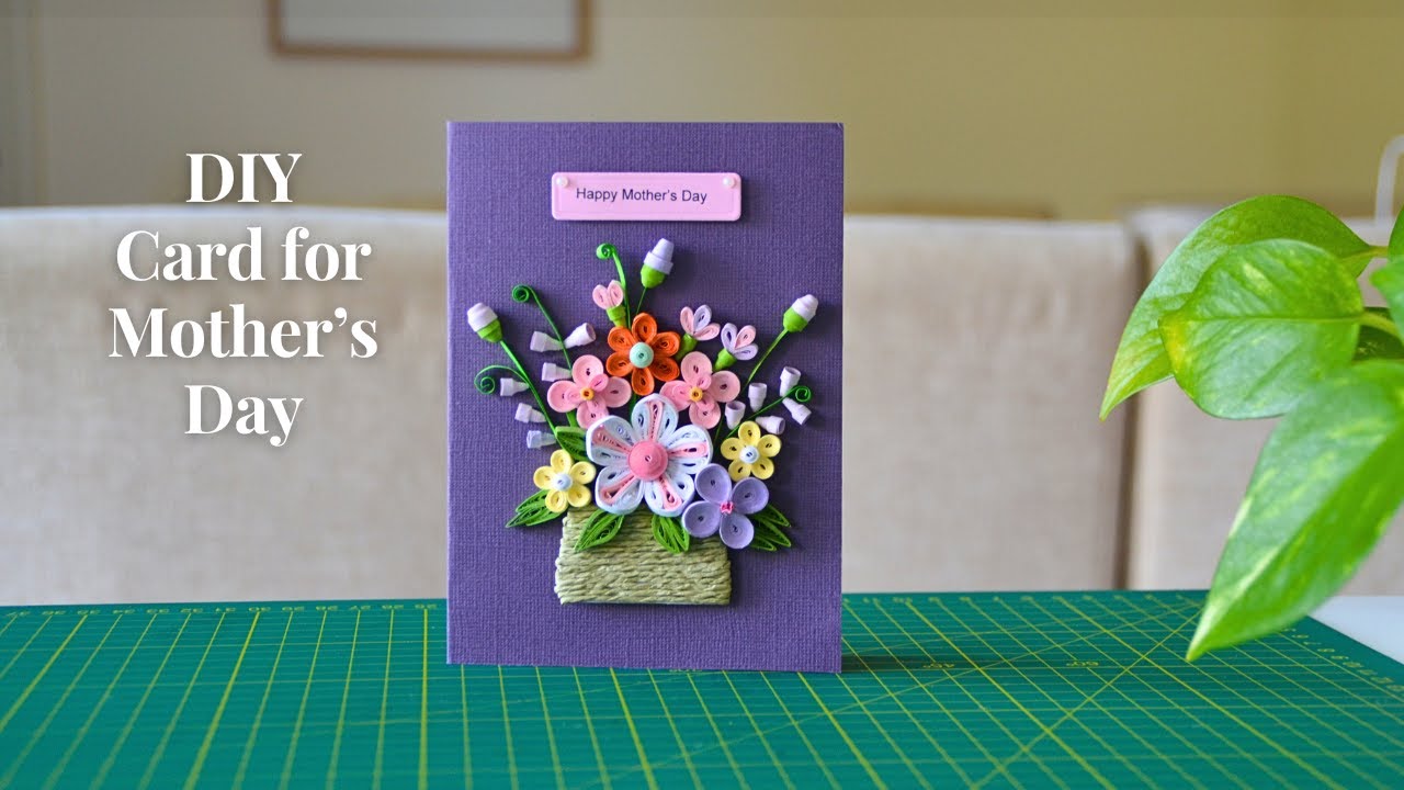 DIY MOTHER'S DAY CARD 2 | How to Make a Greeting Card for Mother's Day | Step by Step Tutorial