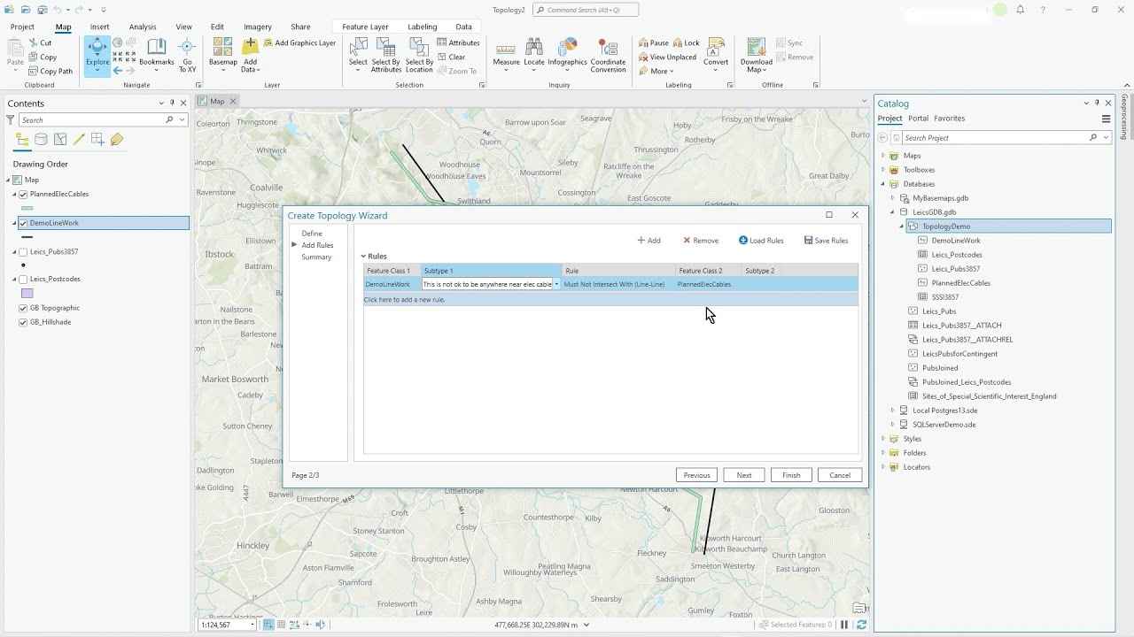 ArcGIS Pro Topology - Lines and Subtypes in the Rules