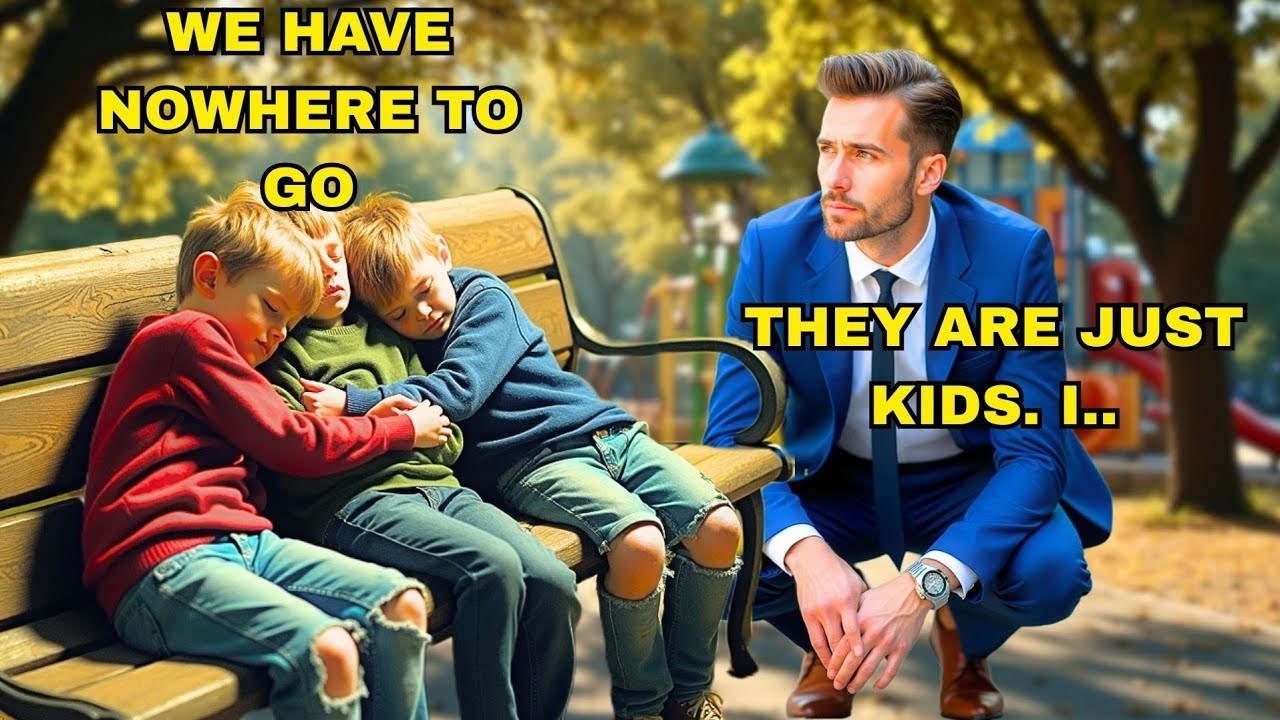 Triplets slept in a playground every night  A millionaire without emotions finds out why and