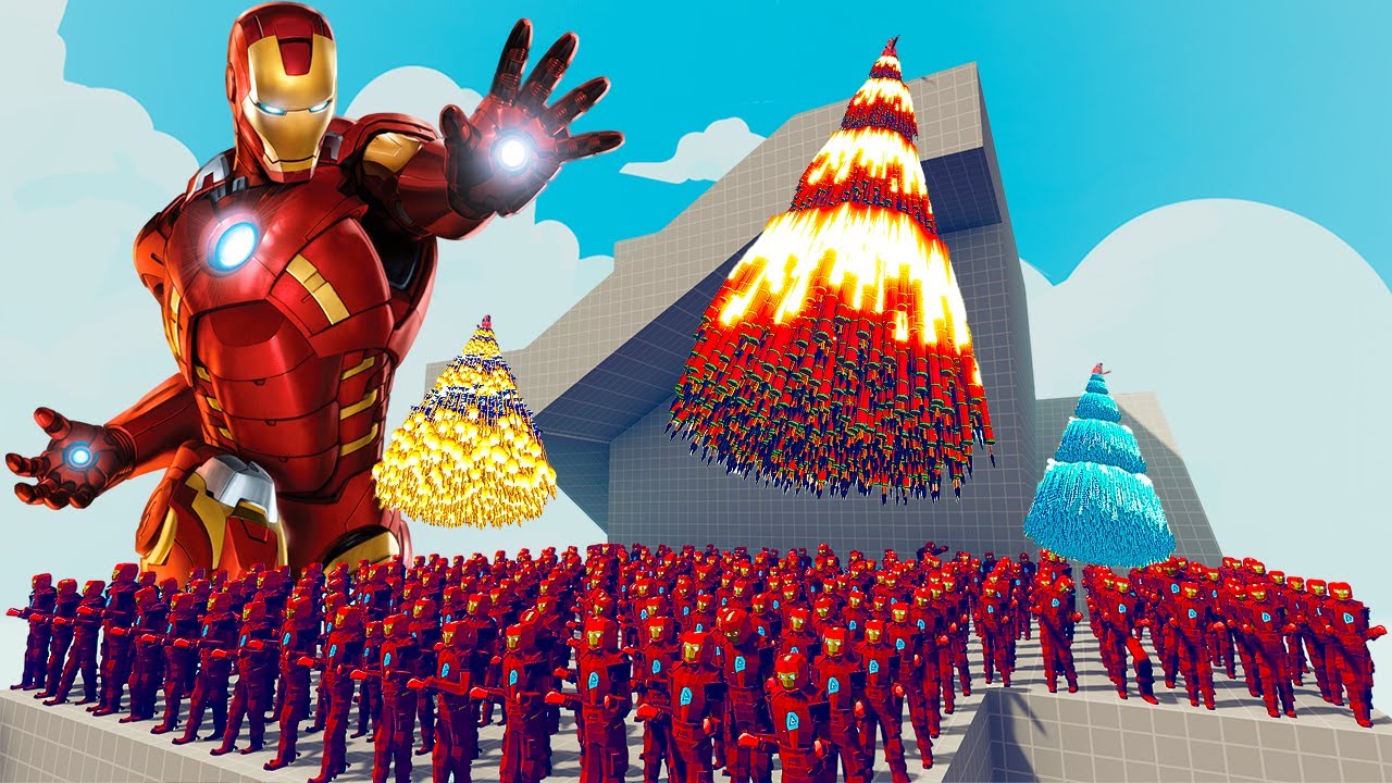 200x IRON MAN vs 4x EVERY GOD   Totally Accurate Battle Simulator TABS