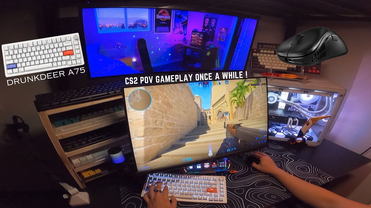 Drunkdeer sponsored my this keyboard for FPS gaming ! // CS2 POV ASMR