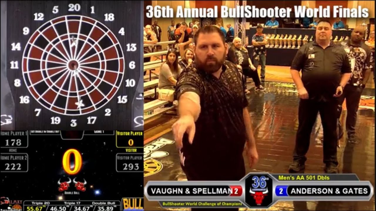 Double In - Double Out 9 Darter in Deciding Leg at Bullshooter World Finals by Alex Spellman