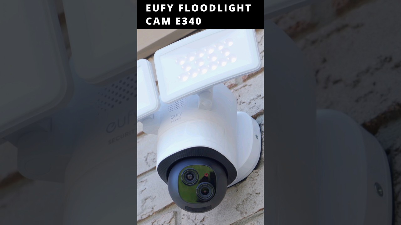 eufy Floodlight Cam E340 -  AI Auto Tracking | 24/7 Recording | 2000 Lumen Floodlight