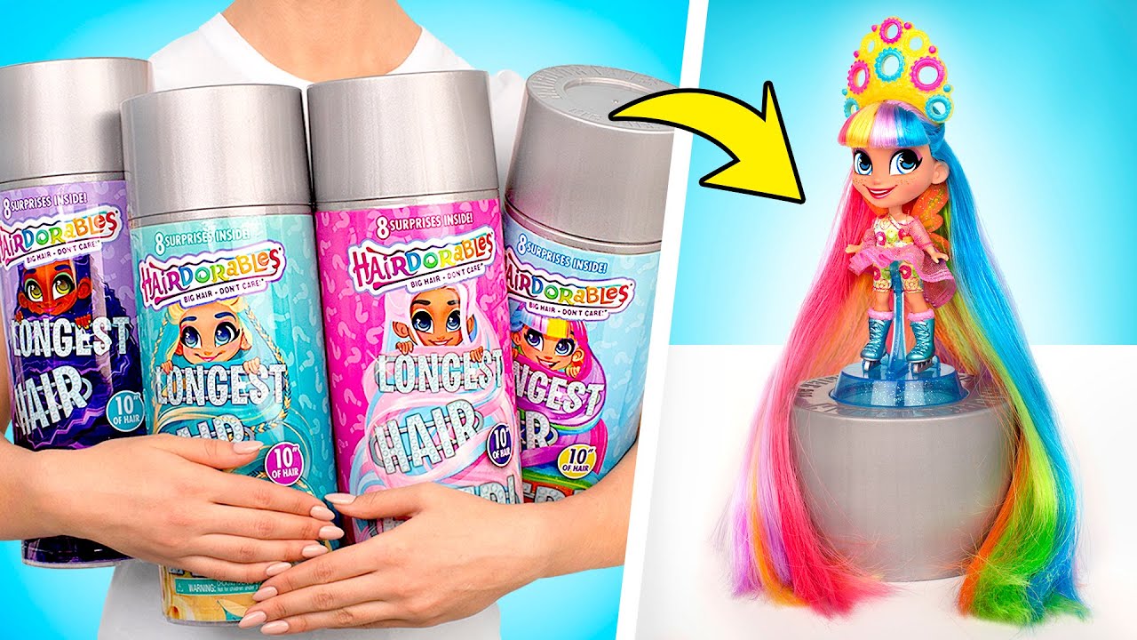 Распаковка куколок Hairdorables с самыми длинными волосами