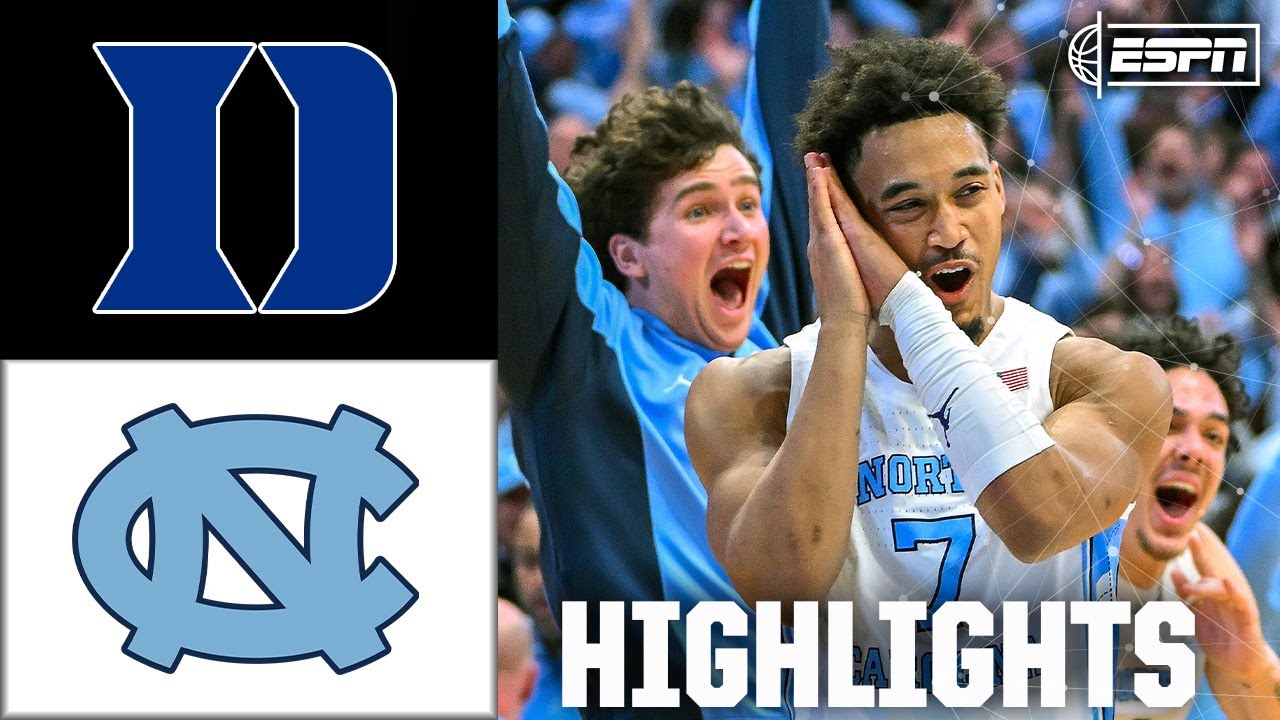 DOWN TO THE WIRE 🍿 Duke Blue Devils vs. North Carolina Tar Heels | Full Game Highlights | ESPN CBB