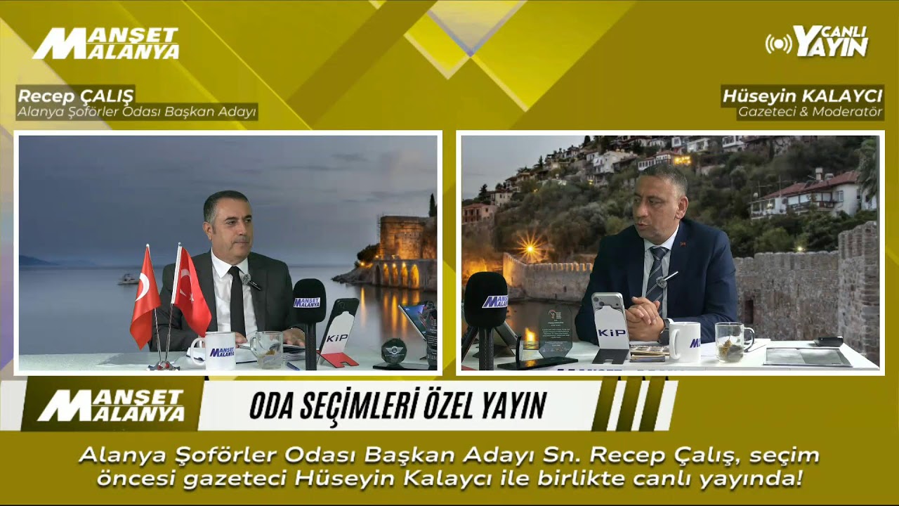 Alanya Soförler Odasi Baskan Adayi Recep Çalis CANLI YAYINDA!
