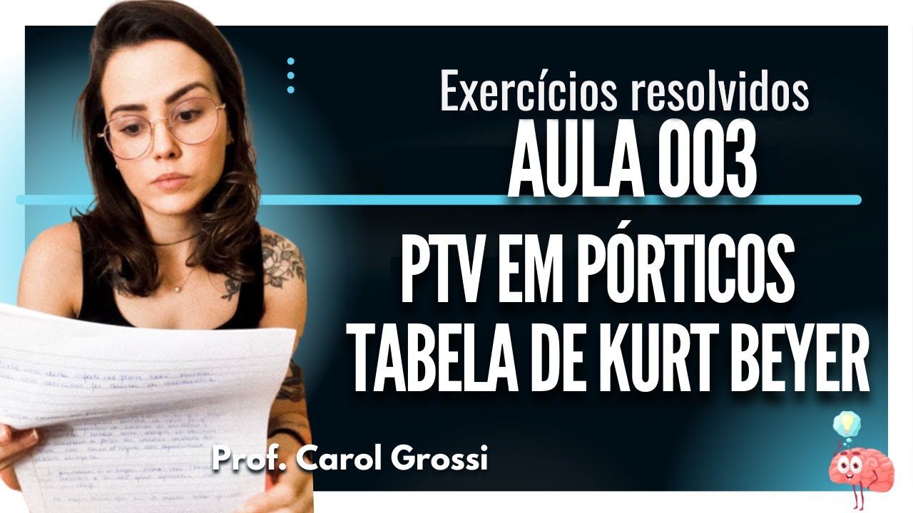 Como calcular deslocamento em pórtico utilizando PTV