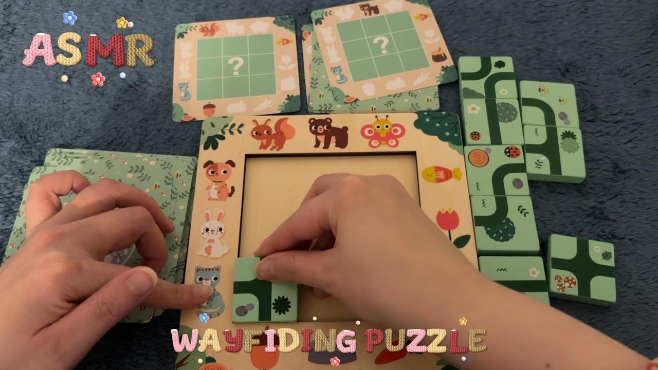 ASMR | 46 Minutes Wayfinding Puzzle: Whisper, Tapping