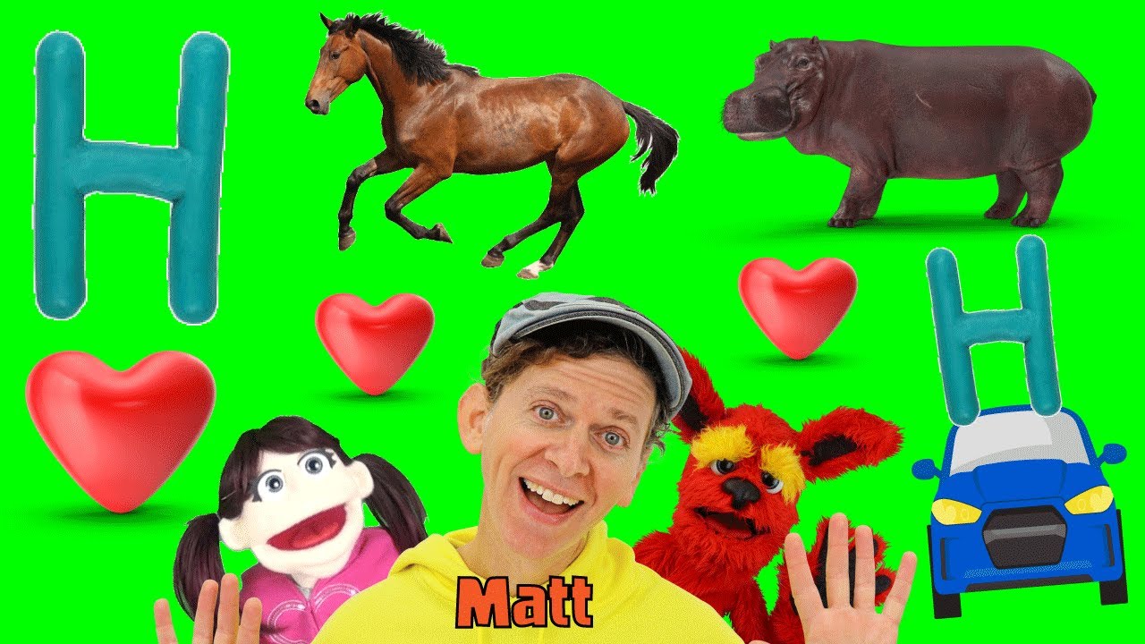 Letter H Song | Learn the Alphabet with Matt | What Starts with H?