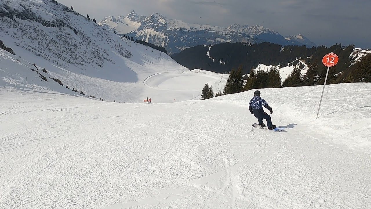 GoPro POV Skiing Blue Perce Neige, Red Charmois, Blue Marmottes - Les Carroz, Grand Massif 2022