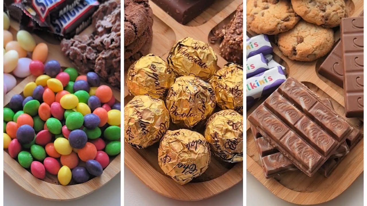 Filling platter with Sweets ASMR