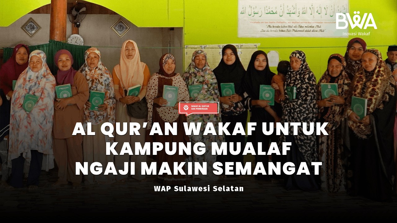 Al Qur’an Wakaf untuk Kampung Mualaf Ngaji Makin Semangat