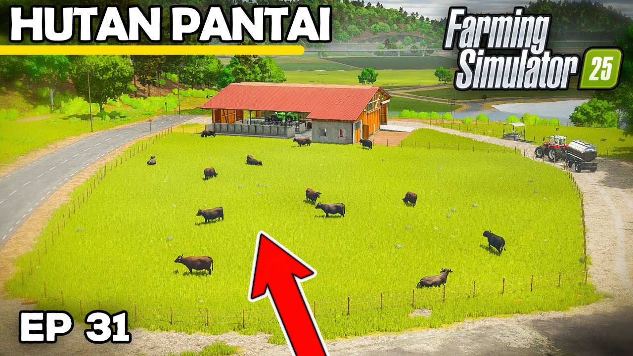 СТРОИТСЯ САРАЙ ЗА 250 000 ФУНТОВ СТЕРЛИНГОВ! | Farming Simulator 25 - Hutan Pantai | Эпизод 31