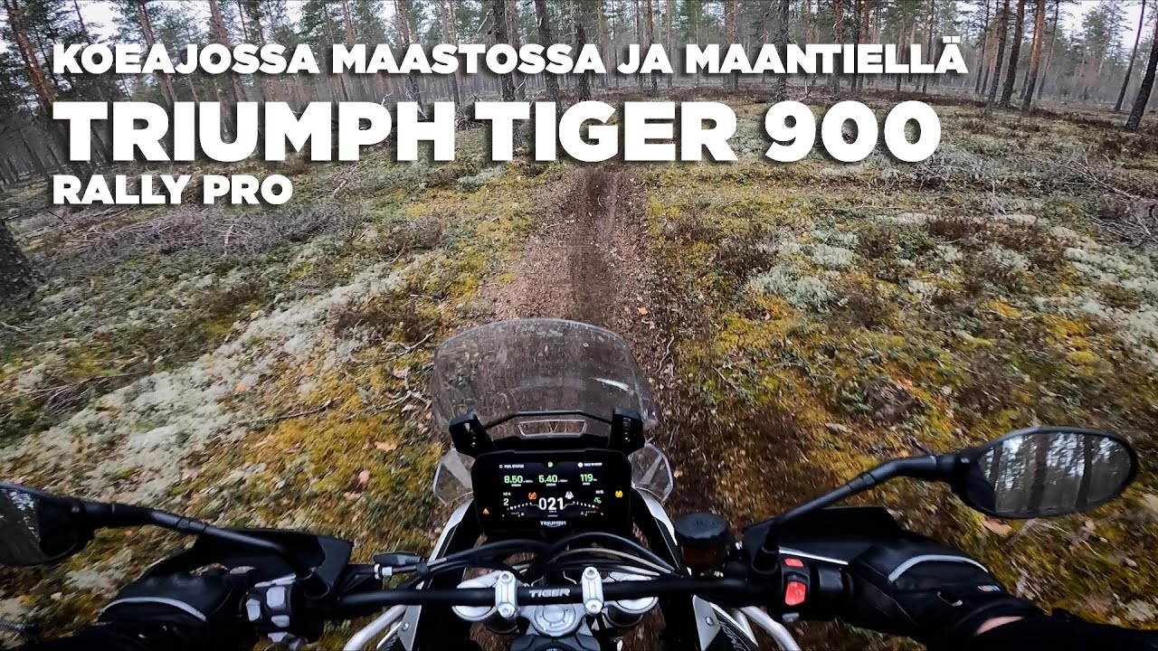Koeajossa Triumph Tiger 900 Rally Pro - Maastossa ja maantiellä