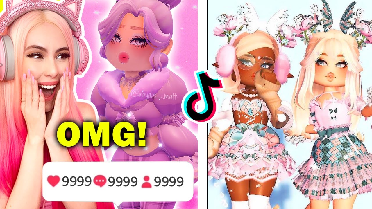 TRYING VIRAL ROYALE HIGH TIKTOK OUTFIT HACKS PT 2!