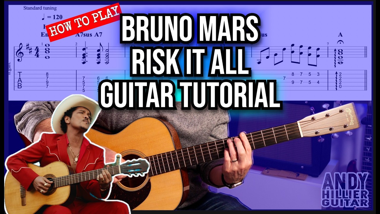 Bruno Mars – Risk It All Guitar Tutorial Lesson