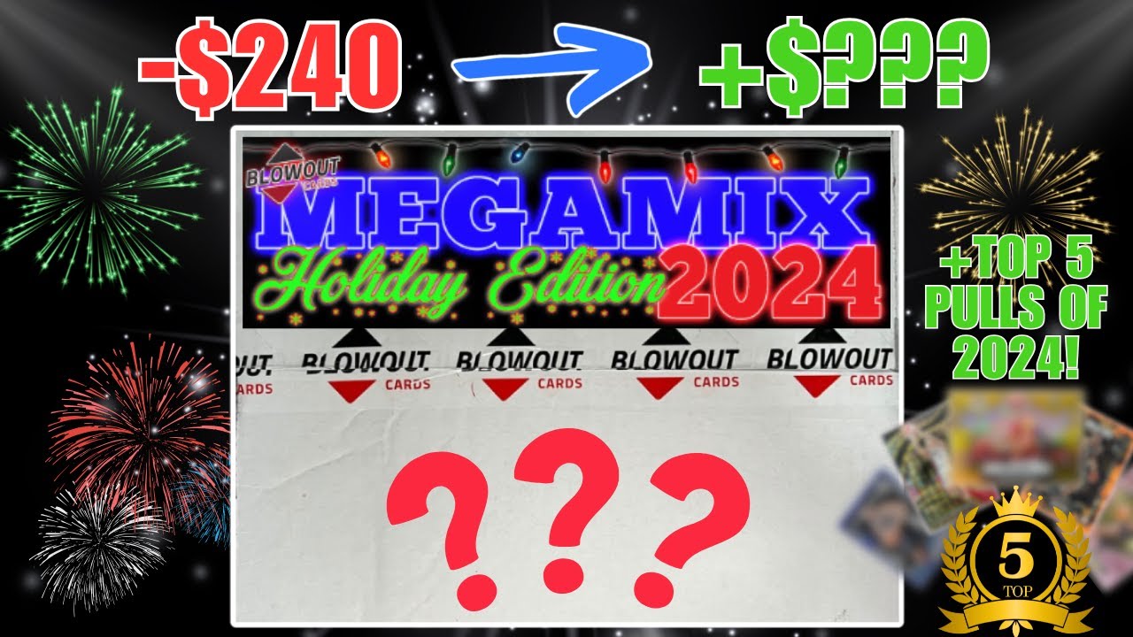 We Got THIS MUCH VALUE FROM A MYSTERY BOX!?! + My Top 5 Pulls of 2024! (Blowout Holiday Mega Mix)