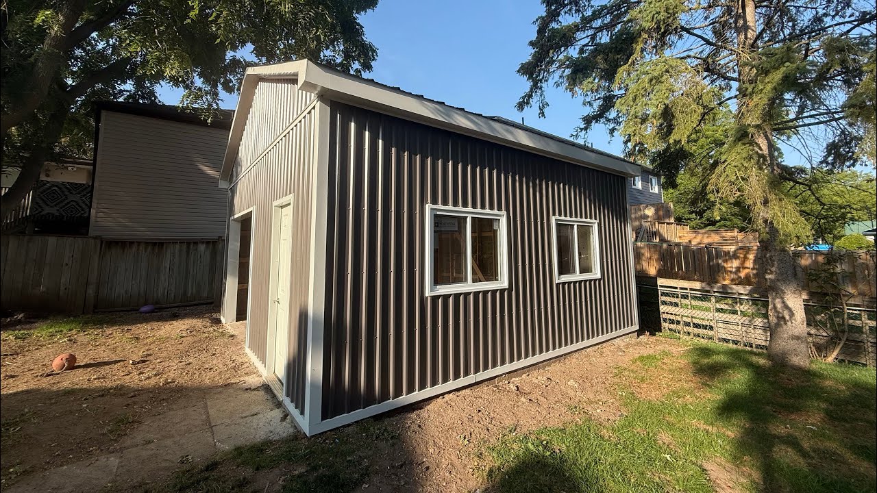 20x20 garage built in 1 day 