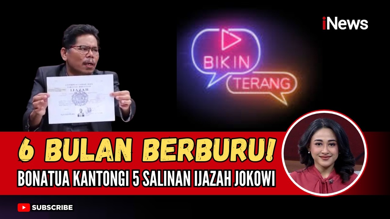 Bonatua Silalahi Minta Jokowi Ungkap Kejadian Tahun 1980-1985 Hingga 2005 | Bikin Terang