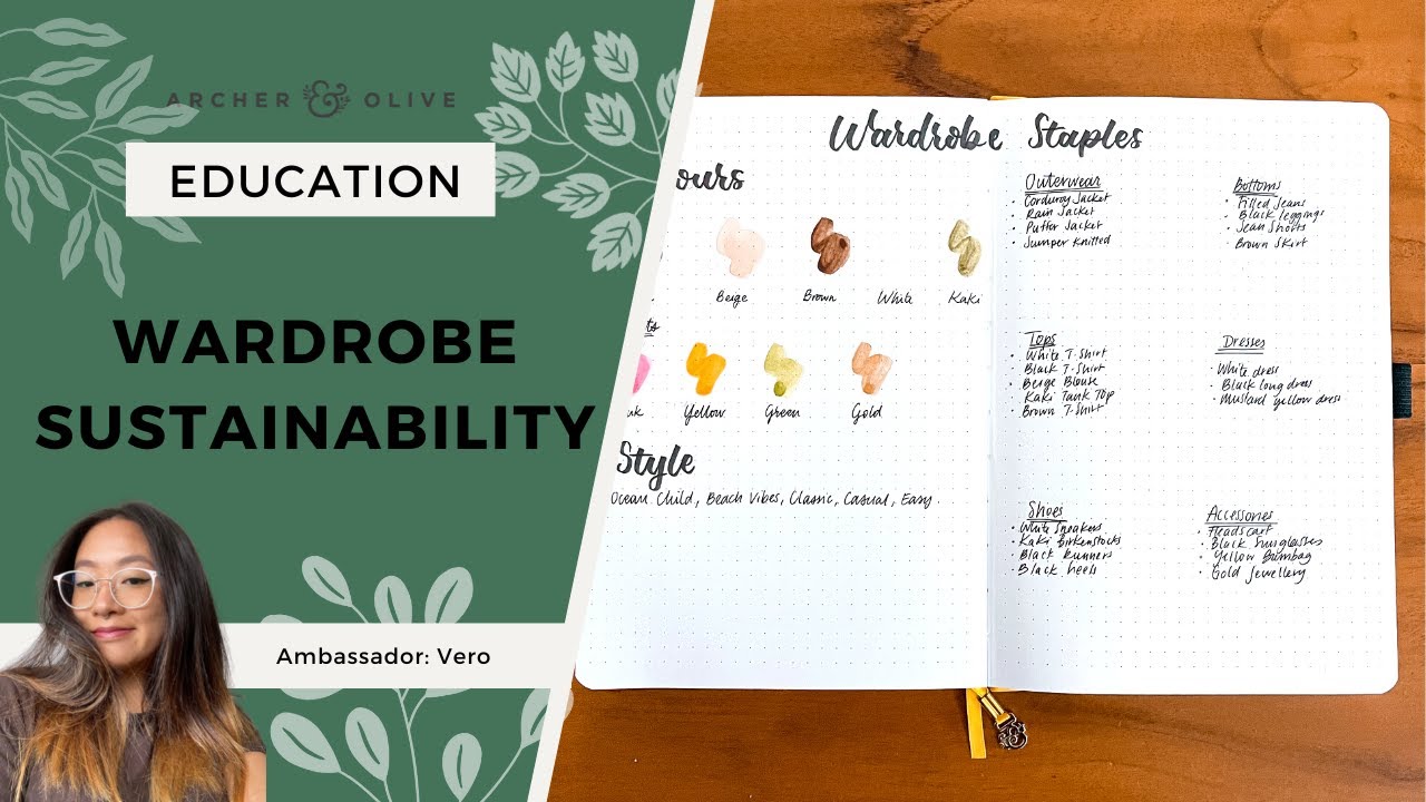 How To Create A More Sustainable Wardrobe | Journal Spread Idea