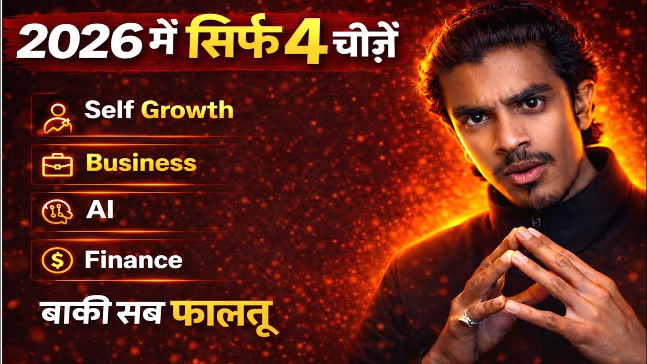 2026 में सिर्फ 4 चीजें | मेरी पूरी ज़िंदगी का सच | Self Growth, Business, AI, Finance