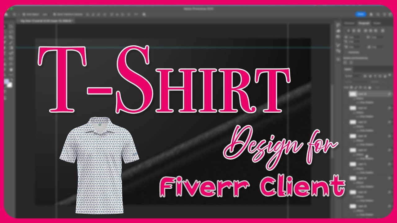 T-Shirt Design for Fiverr Client | Timelapse Video | Graphic Design