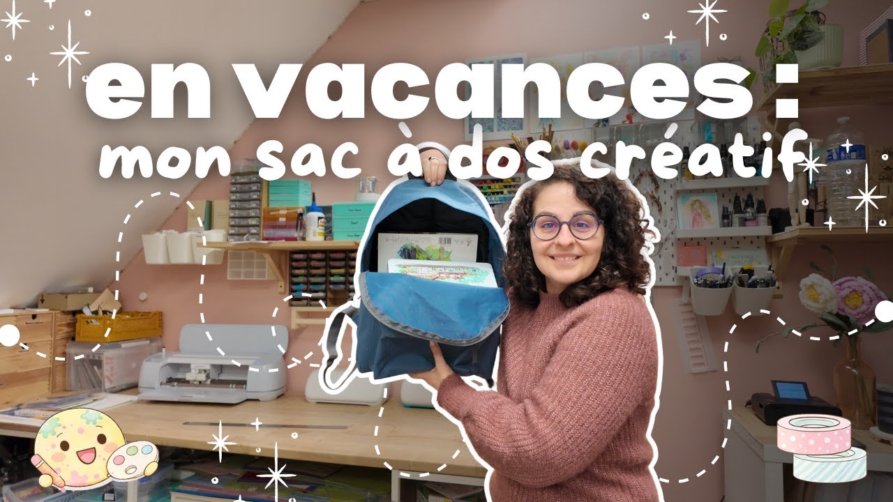 Mission : loisirs créatifs en vacances… tout rentre dans UN sac ! 😍